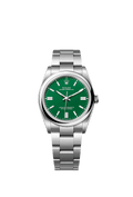 Rolex Stainless Steel Oyster Perpetual - 36mm - Green