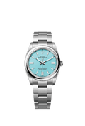 Rolex Stainless Steel Oyster Perpetual - 36mm - Turquoise blue