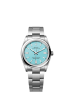 Rolex Stainless Steel Oyster Perpetual - 36mm - Turquoise blue