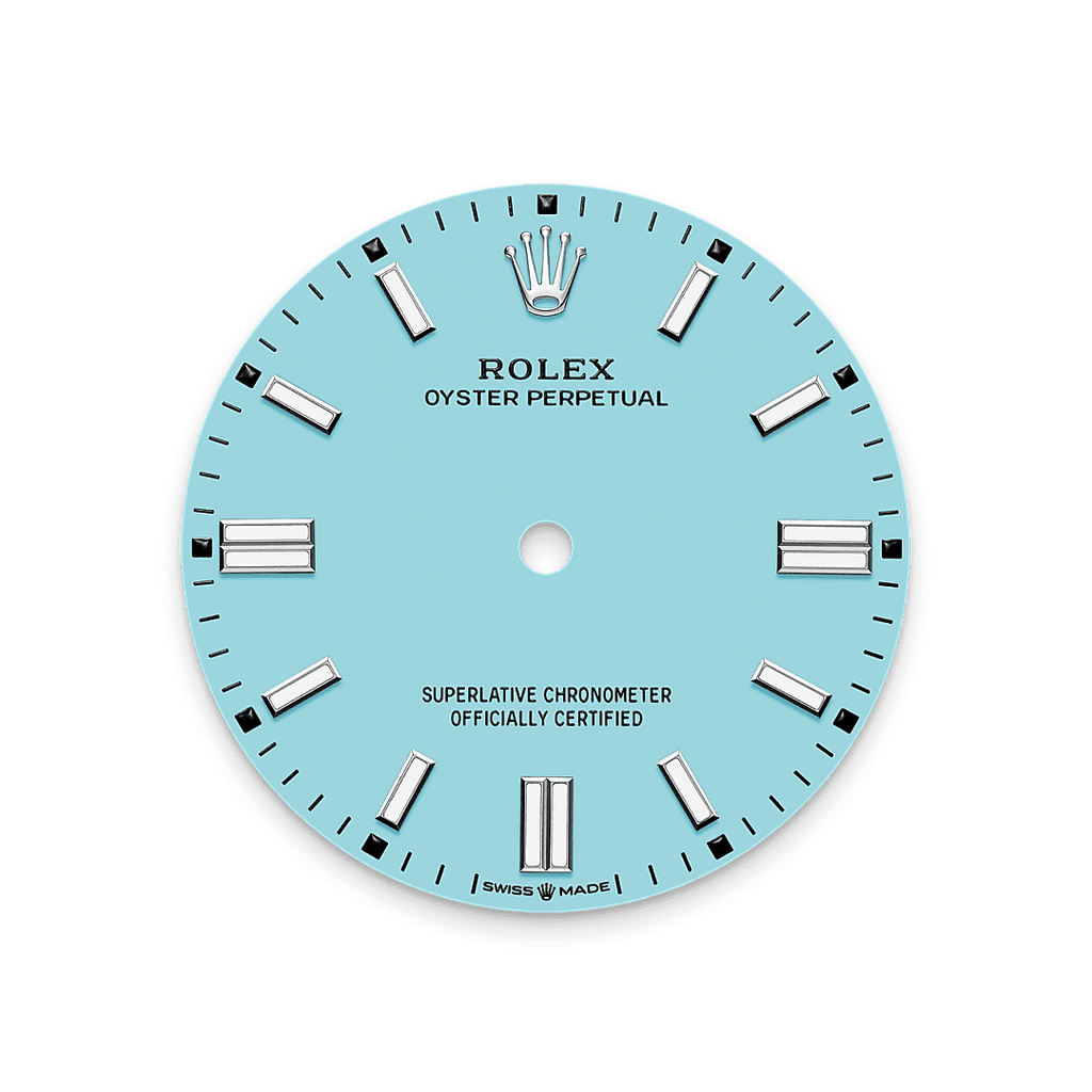 Rolex Stainless Steel Oyster Perpetual - 36mm - Turquoise blue