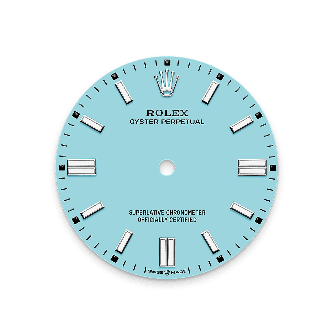 Rolex Stainless Steel Oyster Perpetual - 36mm - Turquoise blue