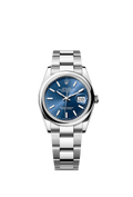 Rolex Stainless Steel Datejust - 36mm - Bright blue - Oyster