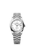 Rolex Stainless Steel Datejust - 36mm - White - Jubilee