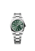 Rolex Stainless Steel Datejust - 36mm - Mint green - Oyster