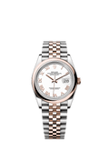 Rolex Two-Tone (RG/SS) Datejust - 36mm - White - Jubilee