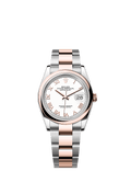 Rolex Two-Tone (RG/SS) Datejust - 36mm - White - Oyster