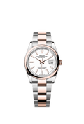 Rolex Two-Tone (RG/SS) Datejust - 36mm - White - Oyster