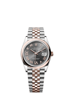 Rolex Two-Tone (RG/SS) Datejust - 36mm - Slate Diamond Dial - Jubilee