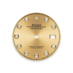 Rolex Two-Tone (YG/SS) Datejust - 36mm - Champagne-colour Diamond Dial - Jubilee