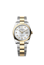 Rolex Two-Tone (YG/SS) Datejust - 36mm - White mother-of-pearl Diamond Dial - Oyster