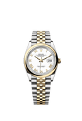 Rolex Two-Tone (YG/SS) Datejust - 36mm - White - Jubilee