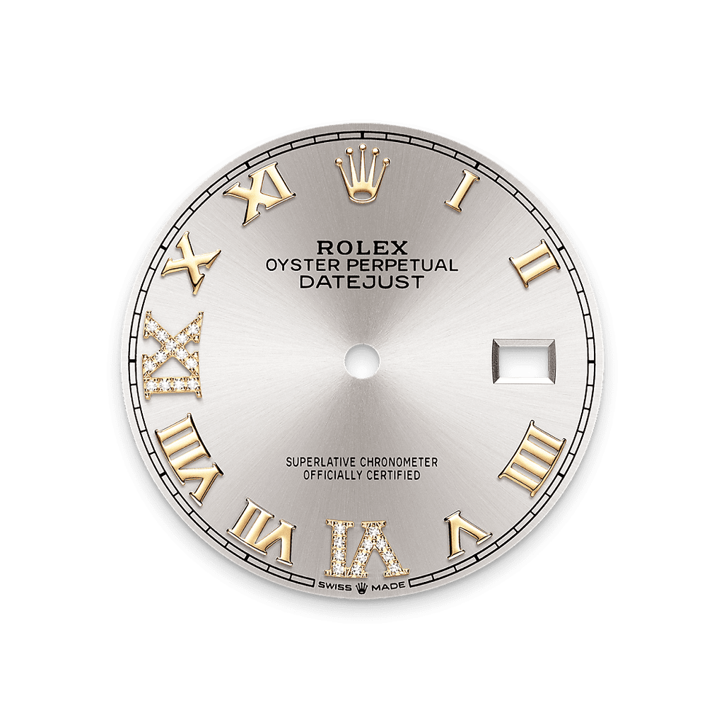 Rolex Two-Tone (YG/SS) Datejust - 36mm - Silver Diamond Dial - Oyster