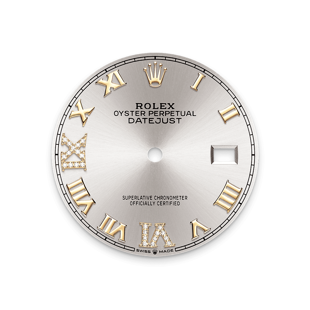 Rolex Two-Tone (YG/SS) Datejust - 36mm - Silver Diamond Dial - Oyster