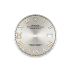 Datejust silver diamond dial
