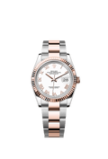 Rolex Two-Tone (RG/SS) Datejust - 36mm - White - Oyster