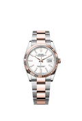 Rolex Two-Tone (RG/SS) Datejust - 36mm - White - Oyster