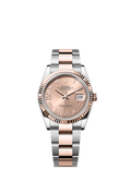 Rolex Two-Tone (RG/SS) Datejust - 36mm - Rosé-colour Diamond Dial - Oyster