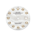 Rolex Two-Tone (YG/SS) Datejust - 36mm - White mother-of-pearl Diamond Dial - Oyster