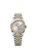 Rolex Two-Tone (YG/SS) Datejust - 36mm - Silver Diamond Dial - Jubilee