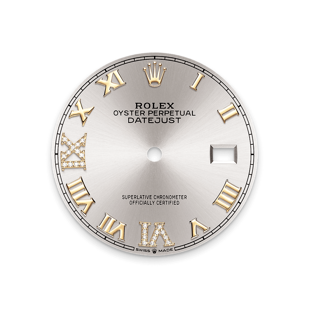 Rolex Two-Tone (YG/SS) Datejust - 36mm - Silver Diamond Dial - Oyster