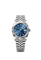 Rolex Stainless Steel Datejust - 36mm - Bright blue - Jubilee