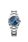 Rolex Stainless Steel Datejust - 36mm - Bright blue - Oyster
