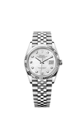 Rolex Stainless Steel Datejust - 36mm - White mother-of-pearl Diamond Dial - Jubilee