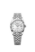 Rolex Stainless Steel Datejust - 36mm - White mother-of-pearl Diamond Dial - Jubilee