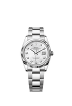 Rolex Stainless Steel Datejust - 36mm - White mother-of-pearl Diamond Dial - Oyster