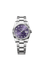 Rolex Stainless Steel Datejust - 36mm - Aubergine Diamond Dial - Oyster