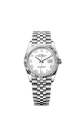 Rolex Stainless Steel Datejust - 36mm - White - Jubilee