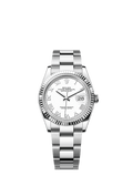 Rolex Stainless Steel Datejust - 36mm - White - Oyster