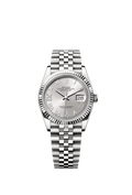 Rolex Stainless Steel Datejust - 36mm - Silver Diamond Dial - Jubilee