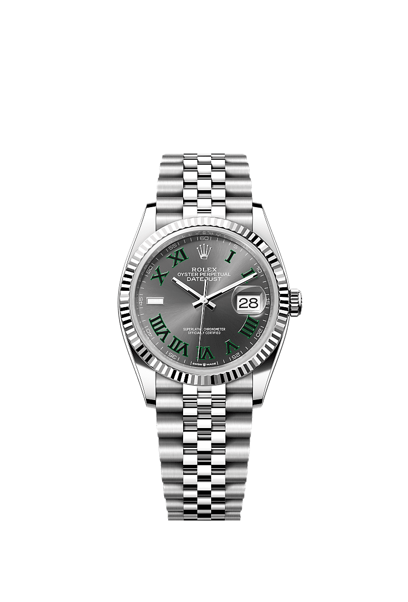 Rolex Stainless Steel Datejust - 36mm - Slate - Jubilee