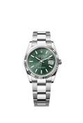 Rolex Stainless Steel Datejust - 36mm - Mint green - Oyster