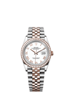 Rolex Two-Tone (RG/SS) Datejust - 36mm - White - Jubilee