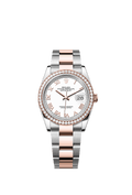 Rolex Two-Tone (RG/SS) Datejust - 36mm - White - Oyster