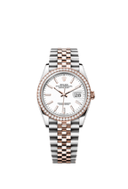 Rolex Two-Tone (RG/SS) Datejust - 36mm - White - Jubilee