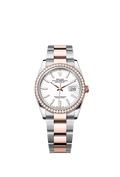 Rolex Two-Tone (RG/SS) Datejust - 36mm - White - Oyster