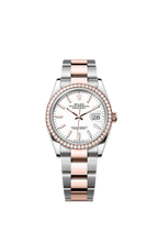 Rolex Two-Tone (RG/SS) Datejust - 36mm - White - Oyster