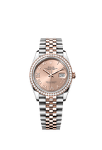 Rolex Two-Tone (RG/SS) Datejust - 36mm - Rosé-colour Diamond Dial - Jubilee