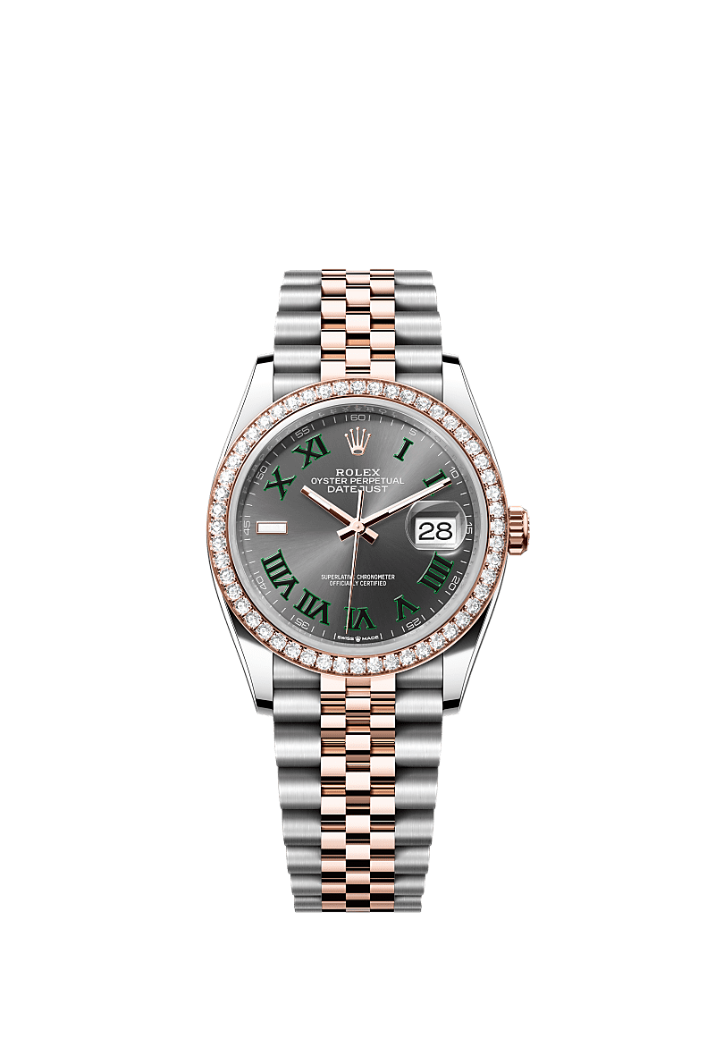 Rolex Two-Tone (RG/SS) Datejust - 36mm - Slate - Jubilee