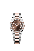 Rolex Two-Tone (RG/SS) Datejust - 36mm - Chocolate - Oyster