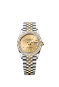 Rolex Two-Tone (YG/SS) Datejust - 36mm - Champagne-colour - Jubilee