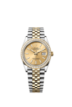 Rolex Two-Tone (YG/SS) Datejust - 36mm - Champagne-colour - Jubilee