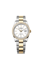 Rolex Two-Tone (YG/SS) Datejust - 36mm - White - Oyster