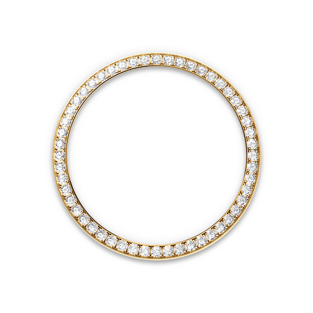 Rolex Two-Tone (YG/SS) Datejust - 36mm - Bright black Diamond Dial - Oyster