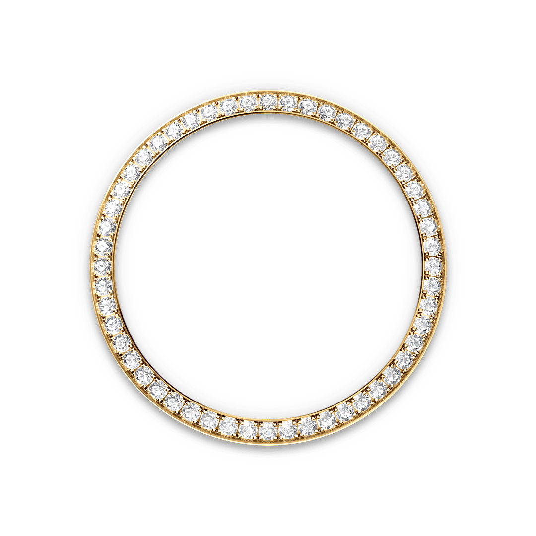 Rolex Two-Tone (YG/SS) Datejust - 36mm - White mother-of-pearl Diamond Dial - Oyster