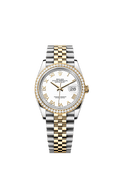 Rolex Two-Tone (YG/SS) Datejust - 36mm - White - Jubilee