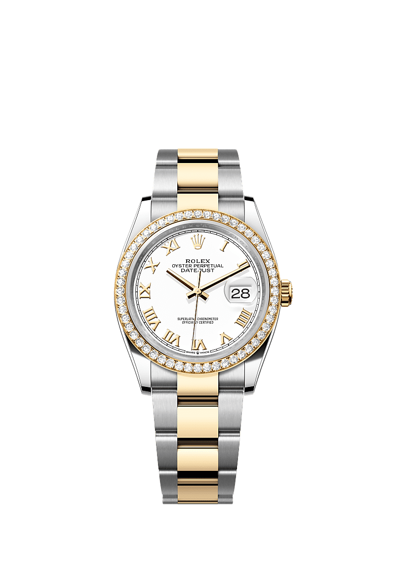 Rolex Two-Tone (YG/SS) Datejust - 36mm - White - Oyster